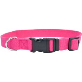 Coastal Pet New Earth Soy Adjustable Dog Collar Fuchsia - 18-26"L x 1"W