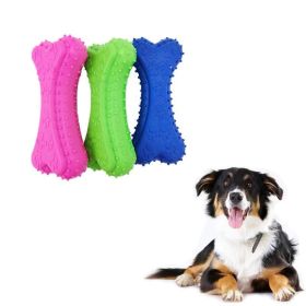 Pet TPR Rubber Toy Footprint Biscuit Dog Toy Dog Training Toy Solid Candy Color Molar Resistant Bite Cleaning Teeth (Color: Blue)