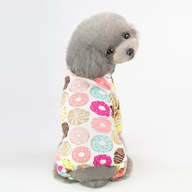 Pet Pajamas For Small & Medium Dogs; Cute Dog Pajamas Cat Jumpsuit; Pet Apparel; pet clothing (Color: Yellow duck, size: S)