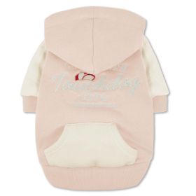 Touchdog 'Heritage' Soft-Cotton Fashion Dog Hoodie (Color: Pink, size: X-Large)