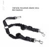 Dog Double Leashes - No Tangle Dog Leash Coupler; Comfortable Shock Absorbing Reflective Bungee Lead for Nighttime Safety