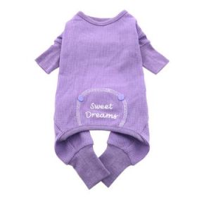 Sweet Dreams Thermal Pajamas (Color: Pastel Lilac, size: large)