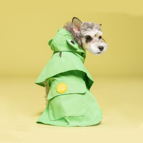 Pet Dog Cape-style Raincoat Waterproof (Option: Green-XXL)