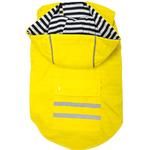 Slicker Raincoat with Striped Lining (Color: Yellow, size: medium)